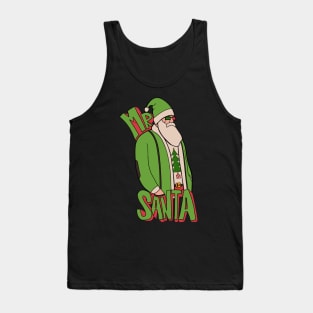 Green Mr Santa Tank Top